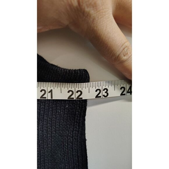 VTG Bechamel Petites PL Black Ramie Blend Ugly Christmas Vest - Picture 7 of 7